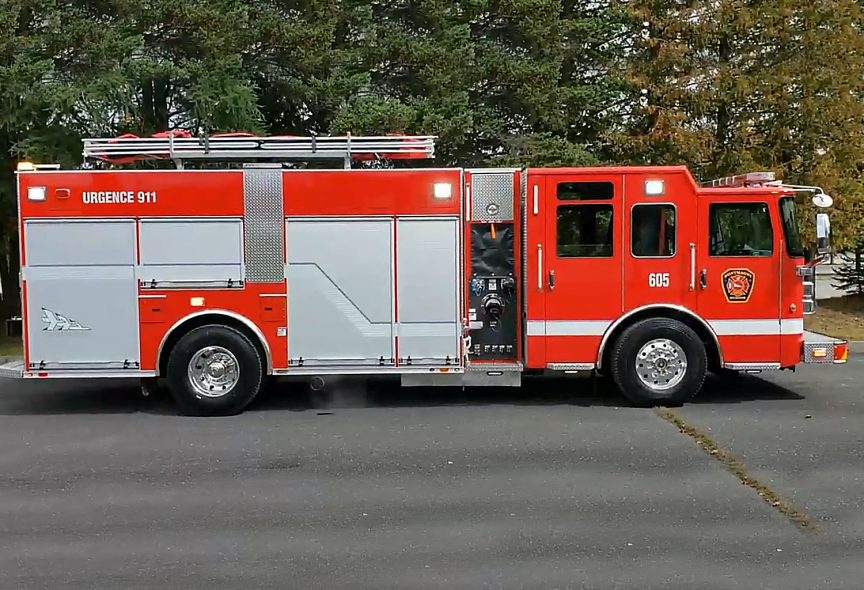 Livraison camion incendie PIERCE MaxiSaber pour Montmagny