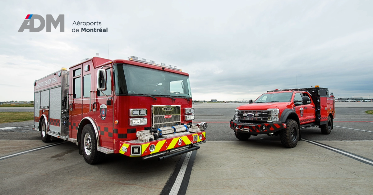 Livraison Pierce MAXISaber BME ADM Aeroports Montreal